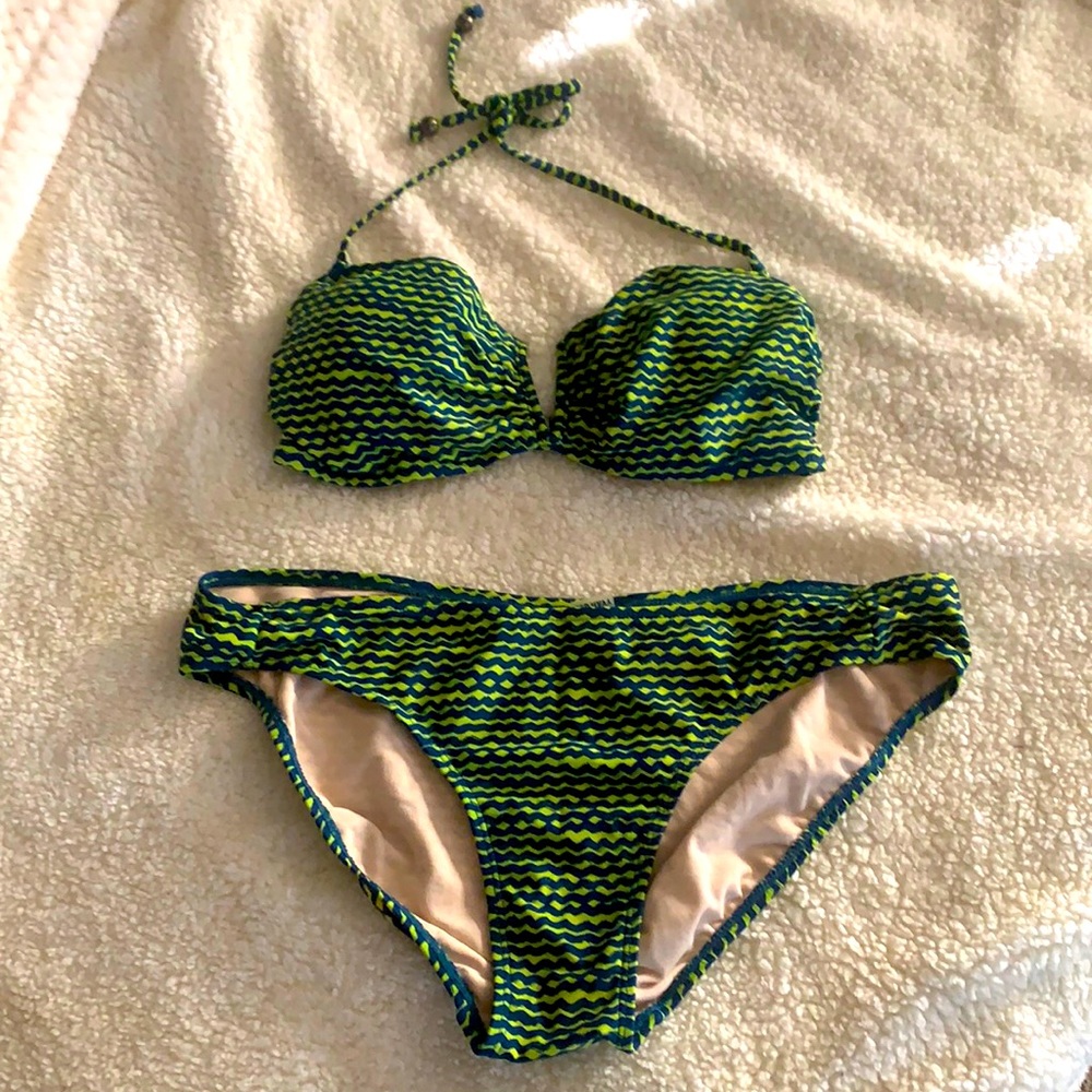 Green tribal bikini